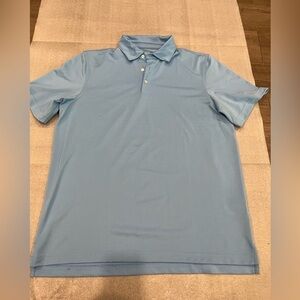 Vineyard Vines Blue Performance Polo Shirt Classic Short-Sleeve L